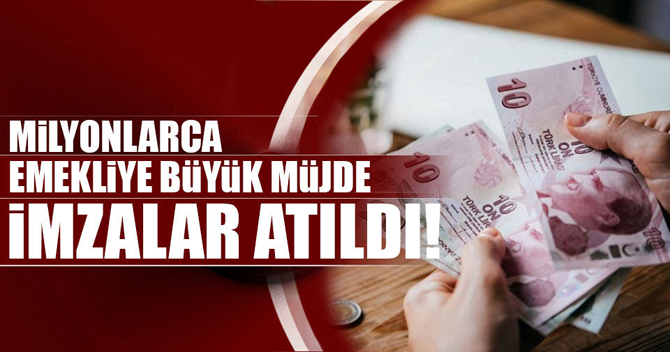 Emekliye promosyon ödemeleri için imzalar atıldı