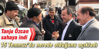 Tanju Özcan nerede olduğunu açıkladı