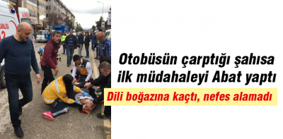 Yaralıya ilk müdahaleyi başkan yaptı