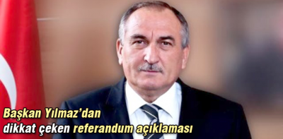 Başkandan referandum açıklaması