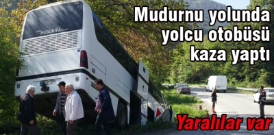 Mudurnu yolunda otobüs kazası