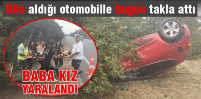 Dün aldı bugün kaza yaptı
