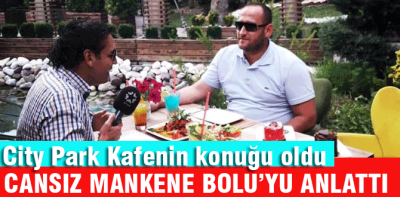 Bektaş cansız mankene Bolu'yu anlattı