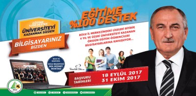 Bolu Belediyesi'nden Eğitime %100 Destek