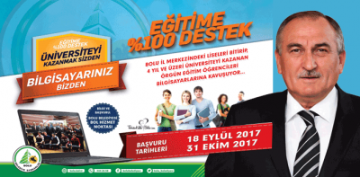 Bolu Belediyesi’nden Eğitime %100 Destek