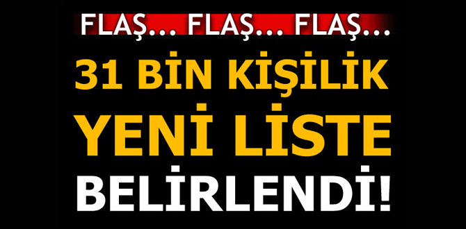 Yeni bir liste daha geliyor