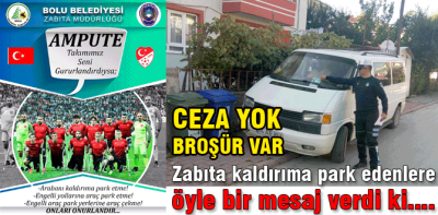 Zabıtadan çok anlamlı broşür