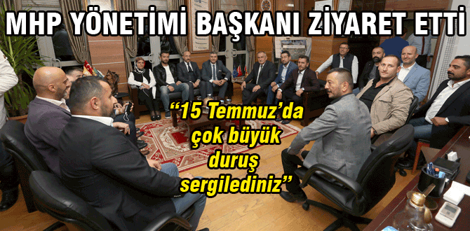 MHP'den nezaket ziyareti