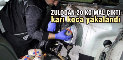 Arabadan 20 kilo eroin çıktı