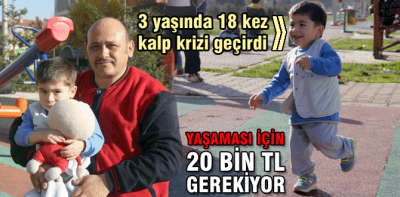 3 yaşında 18 kez kalbi durdu