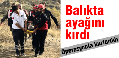 Derede balıkçı operasyonu