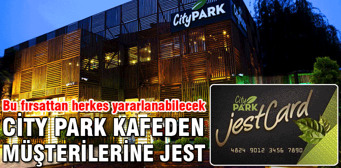 City Park kafeden büyük jest