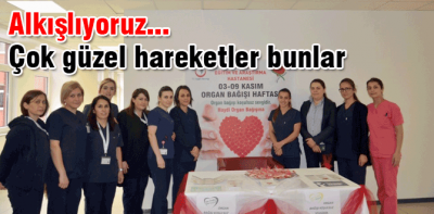 Hemşireler toplu halde organ bağışında bulundular