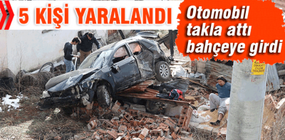 Takla atıp bahçeye daldı