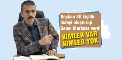 Doğanay listeyi hazırladı