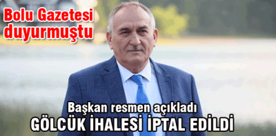 İhale resmen iptal edildi