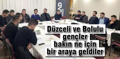 Bolulu ve Düzceli gençler bir araya geldi