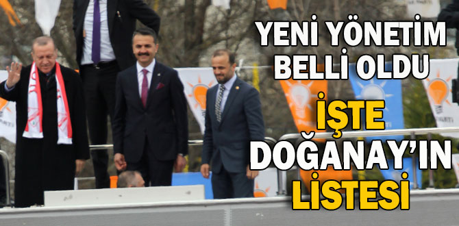 İşte yeni yönetim listesi