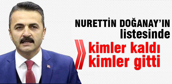 Nurettin Doğanay listeyle ilgili konuştu