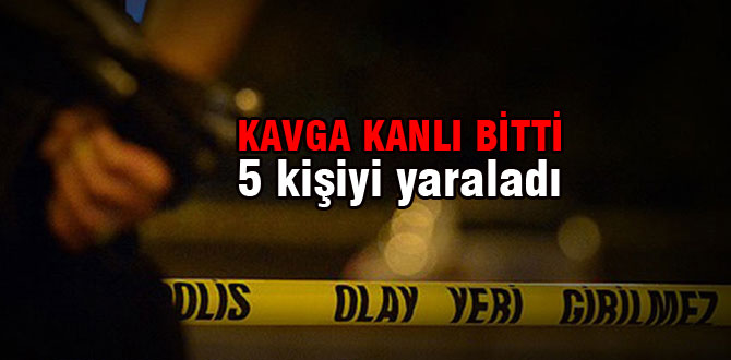 Silahını çekti 5 kişiyi yaraladı