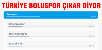 Futbol severler Boluspor diyor