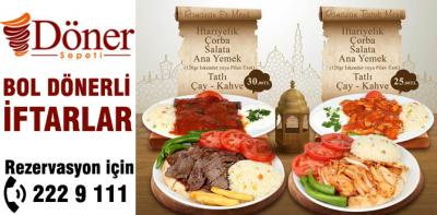 İftar Döner sepetinde yapılır