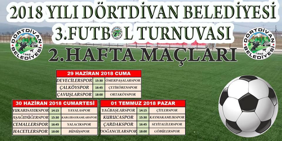 Turnuvada 2'inci hafta programı