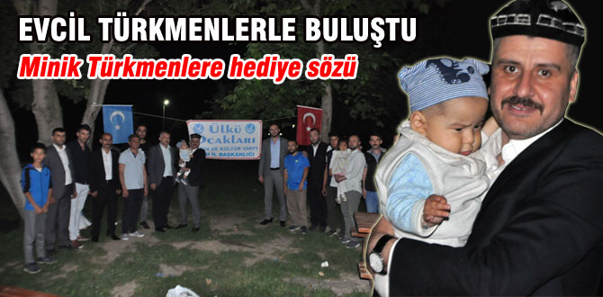 Türkmen aileler ile iftarda buluştular