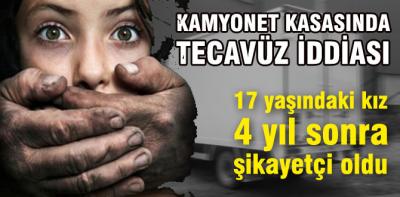 Kamyonet kasasında tecavüz iddiası