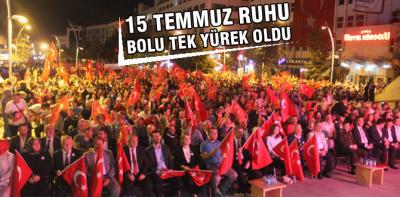 Bolu'da 15 Temmuz ruhu