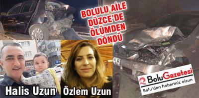 Bolulu aile Düzce'de ölümden döndü