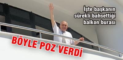 İşte başkanın meşhur balkonu