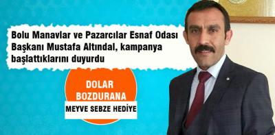 Manavlar Odası'ndan dolar bozdurana hediye