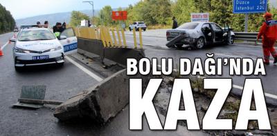 Bolu Dağı'nda kaza 3 yaralı var