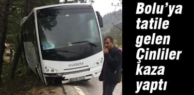 Çinliler Bolu'da kaza yaptı
