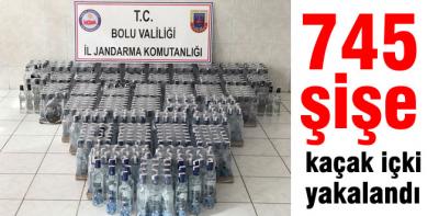745 şişe kaçak içki yakalandı