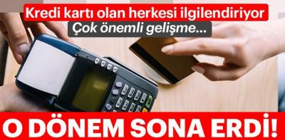 Kredi kartlarında yeni dönem
