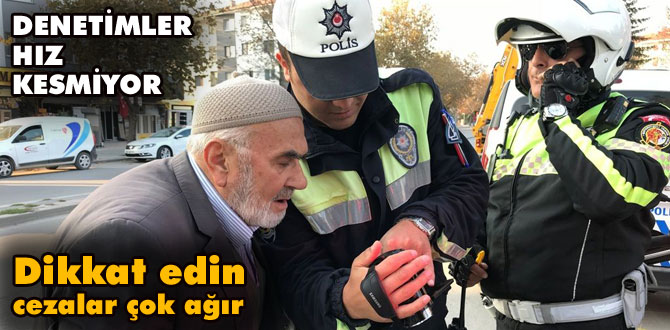 Trafikçiler her yerde uygulama yapıyor