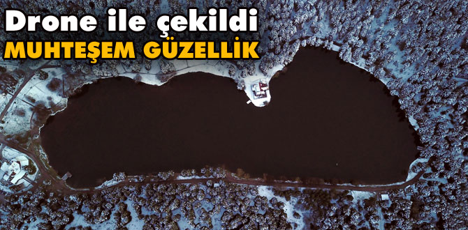 Gölcük Tabiat Parkı'nda beyaz güzellik