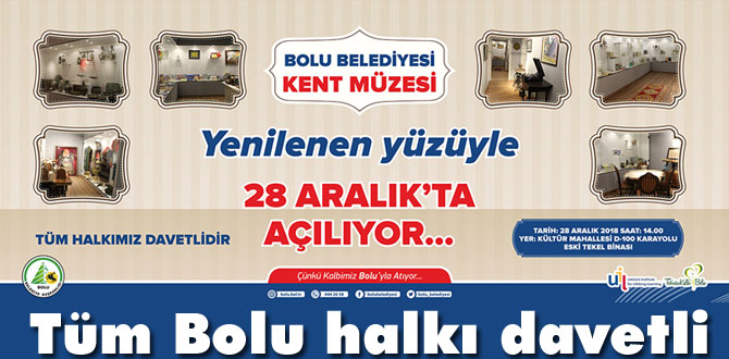 Bolu kent müzesi açılıyor