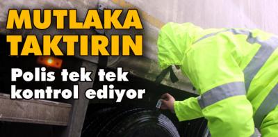 Bolu Dağı'nda kış lastiği denetimi