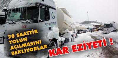 20 saattir yolun açılmasını bekliyorlar