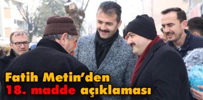 Fatih Metin esnaf ziyaretlerine devam ediyor