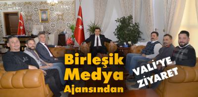 Gazete sahibi ve yöneticilerinden Vali'ye ziyaret