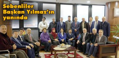 Seben Derneği'nden Başkan Yılmaz'a teşekkür ziyareti