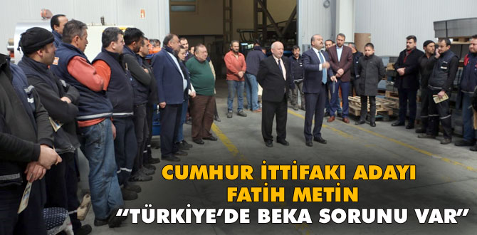 Fatih Metin beka sorununa dikkat çekti