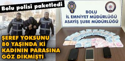 Yaşlı kadını dolandırılmaktan polis kurtardı