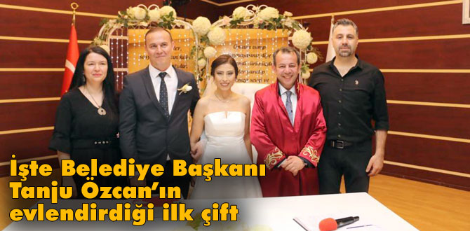 Belediye Başkanı Tanju Özcan ilk nikâhını kıydı