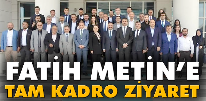 AK Parti Teşkilatları Bakan Yardımcısı Metin’i ziyaret etti