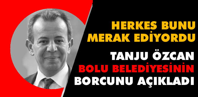 Tanju Özcan belediyenin borcunu açıkladı